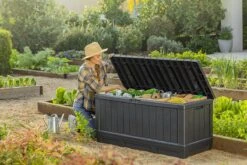 Keter Kentwood Opbergbox - 128x53.6x59 Cm - 350 L - Grafiet -Optimaal Tuinmeubel Winkel 1200x800 151