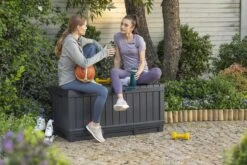 Keter Kentwood Opbergbox - 128x53.6x59 Cm - 350 L - Grafiet -Optimaal Tuinmeubel Winkel 1200x800 153