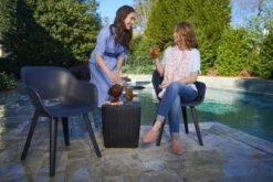 Allibert Akola Tuinstoelen - 2 Stuks -56,5x55x80cm - Donkergrijs -Optimaal Tuinmeubel Winkel 1200x800 16