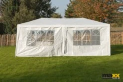 MaxxGarden Partytent - Paviljoen - 300 X 600 X 250 Cm - Met Zijwanden - Waterdicht Pro - 32mm Buizen – Wit -Optimaal Tuinmeubel Winkel 1200x800 163