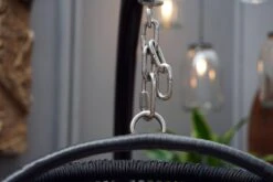 Merkloos Hangstoel Norway - Zwart Wicker & Touw Luxe Egg Hangstoel Met Dikke Antraciete Kussens Met Frame - Inklapbare Basket -Optimaal Tuinmeubel Winkel 1200x800 22