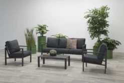 Garden Impressions Durban Loungeset - 4-delig - Zwart -Optimaal Tuinmeubel Winkel 1200x800 255