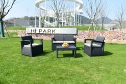 MaxxGarden Rattan Loungeset - 4 Persoons Zithoek - Design Wicker Tuinset -Optimaal Tuinmeubel Winkel 1200x800 286