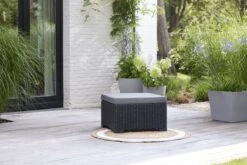 Allibert California Chaise Longue Loungeset - 3 A 4 Personen - Grafiet -Optimaal Tuinmeubel Winkel 1200x800 329