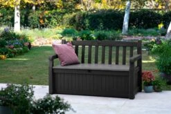 Keter Eden Garden Bench Opbergbank - 265L - 140x60x84cm - Zwart/Grijs -Optimaal Tuinmeubel Winkel 1200x800 59