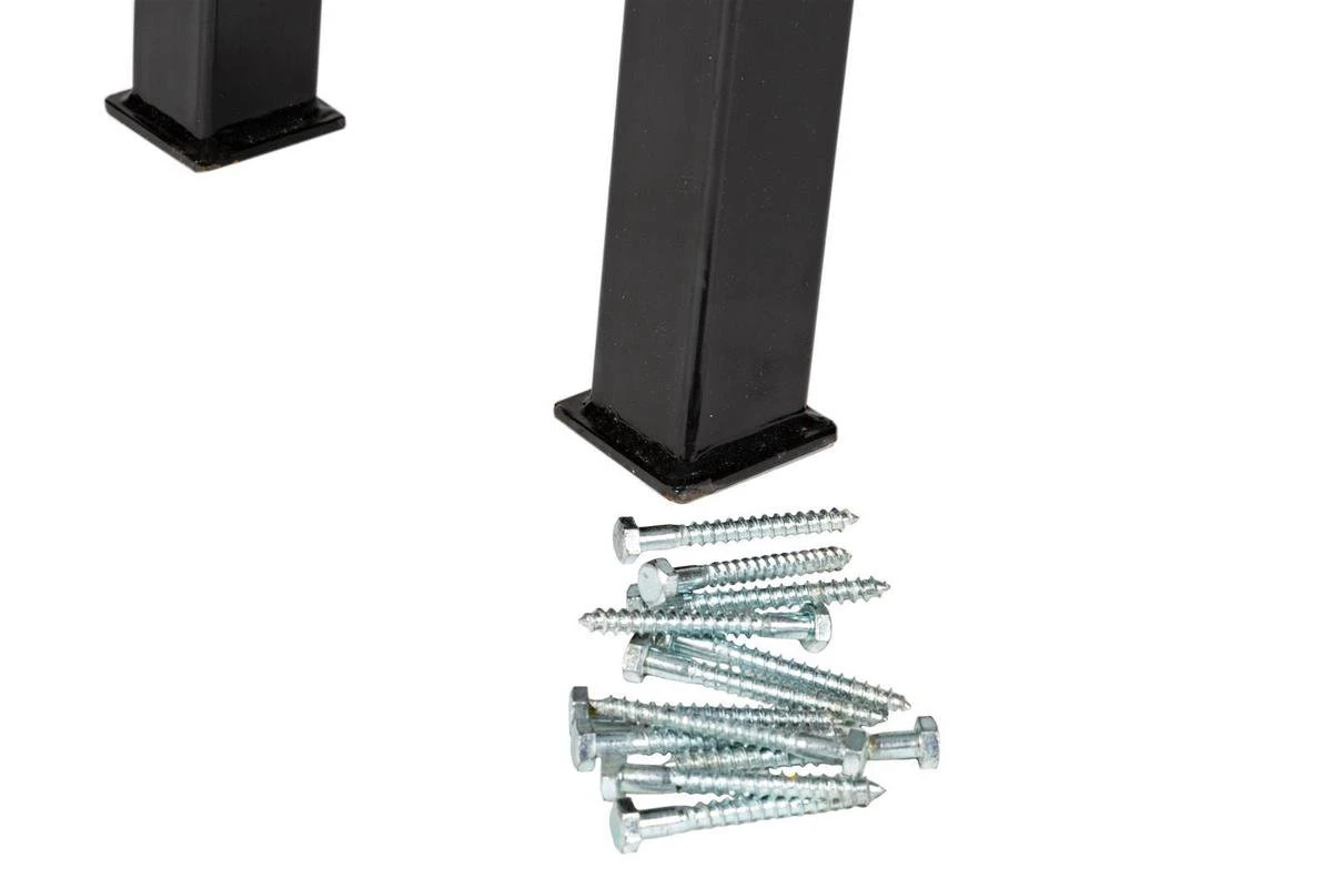 MaximaVida Set Industriële Bankpoten New York- Zwart Gecoat - Maak Zelf Je Bank 2 MaximaVida Set Industriële Bankpoten New York- Zwart Gecoat - Maak Zelf Je Bank - Afbeelding 2