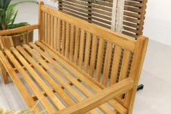 Teak Houten Tuinbank Bison - 150 Cm. -Optimaal Tuinmeubel Winkel 1200x800 92
