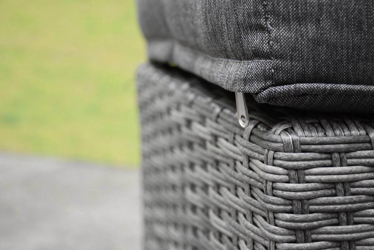 New Castle Stoel-bank Dining Loungeset 6-delig Antraciet 4 New Castle Stoel-bank Dining Loungeset 6-delig Antraciet - Afbeelding 4