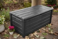 Keter Brightwood Opbergbox - 455L - 145x69,7x60,3 Cm - Grafiet -Optimaal Tuinmeubel Winkel 1200x801 4