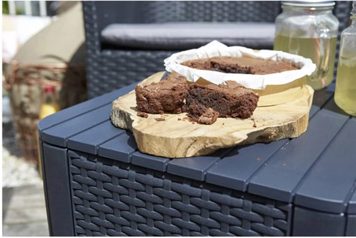 ALLIBERT Keter Luzon Opbergtafel - 39x39x43cm - Donkergrijs 17 ALLIBERT Keter Luzon Opbergtafel - 39x39x43cm - Donkergrijs - Afbeelding 17