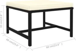 VidaXL 4-delige Loungeset Met Kussens Poly Rattan Zwart 22 VidaXL 4-delige Loungeset Met Kussens Poly Rattan Zwart -Optimaal Tuinmeubel Winkel 1200x805 3