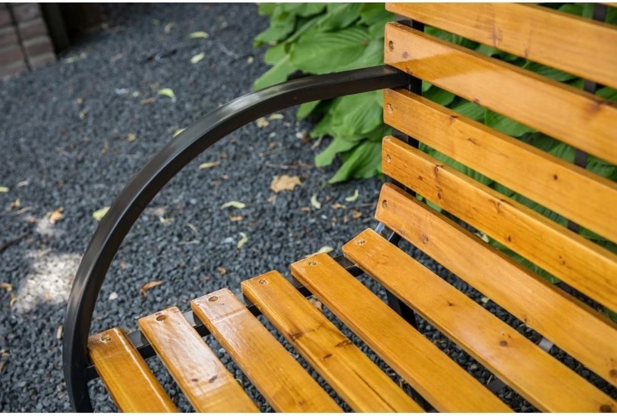 Dutcc 41142 - Tuinbank - Woodstock - 120 Cm – Zwart 14 Dutcc 41142 - Tuinbank - Woodstock - 120 Cm – Zwart - Afbeelding 14