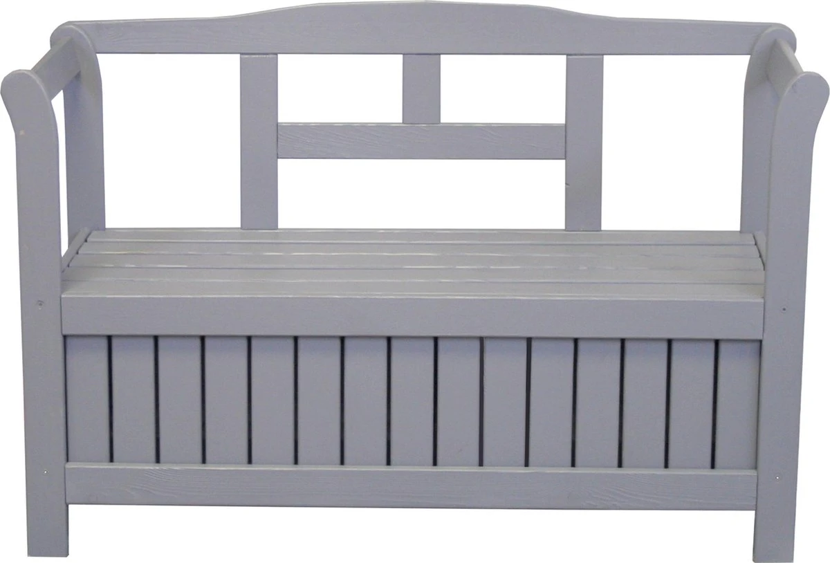 SenS-Line - Tuinbank - Pinokkio Houten Bankje - 113 X 40 X 75 Cm - Grijs 2 SenS-Line - Tuinbank - Pinokkio Houten Bankje - 113 X 40 X 75 Cm - Grijs - Afbeelding 2