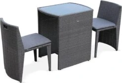 Alice's Garden Balkonset Doppio - 2 Stoelen - Inschuifbaar - Wicker - Grijs 12 Alice's Garden Balkonset Doppio - 2 Stoelen - Inschuifbaar - Wicker - Grijs -Optimaal Tuinmeubel Winkel 1200x819 2