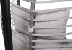 Pro Garden Lowander Hangstoel Egg 191x126x126- Schommelstoel Met Rattan Cocoon En Robuust Stalen Standaard Incl. Kussens - Volledig Inklapbaar - Lichtgrijs -Optimaal Tuinmeubel Winkel 1200x840 1