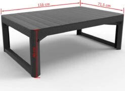 Allibert Lyon Tuintafel - 116x71,5x66/40 Cm - Grafiet 26 Allibert Lyon Tuintafel - 116x71,5x66/40 Cm - Grafiet -Optimaal Tuinmeubel Winkel 1200x881 2