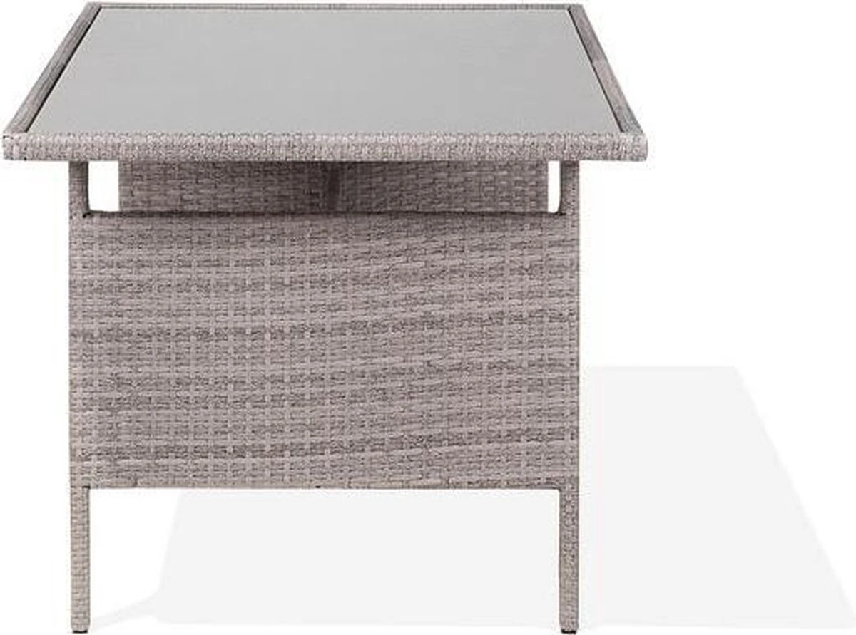 Beliani VITERBO - Loungeset Voor 8 - Grijs - PE Rotan 13 Beliani VITERBO - Loungeset Voor 8 - Grijs - PE Rotan - Afbeelding 13