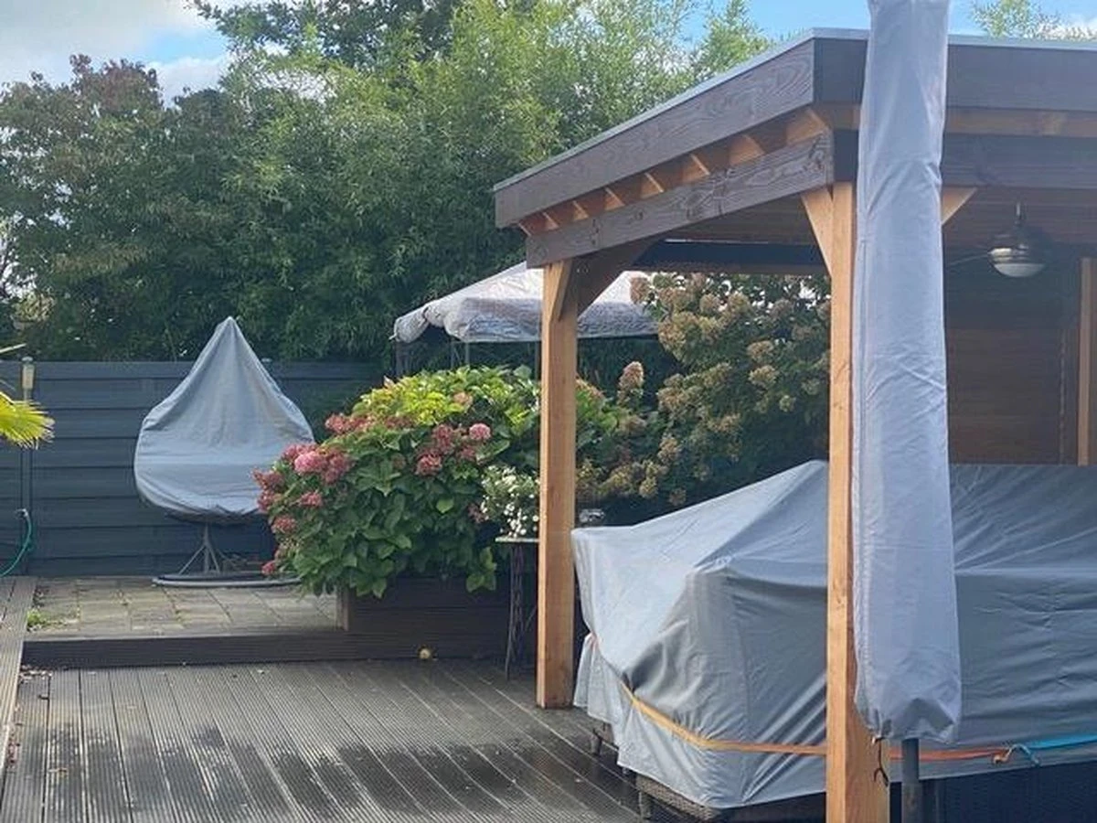COVER UP HOC - Diamond Hoes Tuinmeubelen- 250x250x90 Cm - Tuinset Beschermhoes Waterdicht Met Stormbanden, Trekkoord En Afwaterings HOCCIE - Zilvergrijze Hoes Tuinmeubels 8 COVER UP HOC - Diamond Hoes Tuinmeubelen- 250x250x90 Cm - Tuinset Beschermhoes Waterdicht Met Stormbanden, Trekkoord En Afwaterings HOCCIE - Zilvergrijze Hoes Tuinmeubels - Afbeelding 8