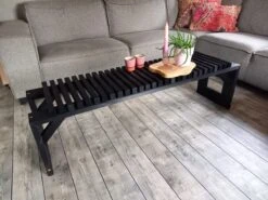 Tuinbank Design 2023 - 150CM - Grenen Hout - Zwart -Optimaal Tuinmeubel Winkel 1200x900 4