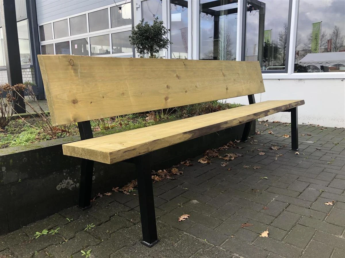 MaximaVida Set Industriële Bankpoten New York- Zwart Gecoat - Maak Zelf Je Bank 4 MaximaVida Set Industriële Bankpoten New York- Zwart Gecoat - Maak Zelf Je Bank - Afbeelding 4