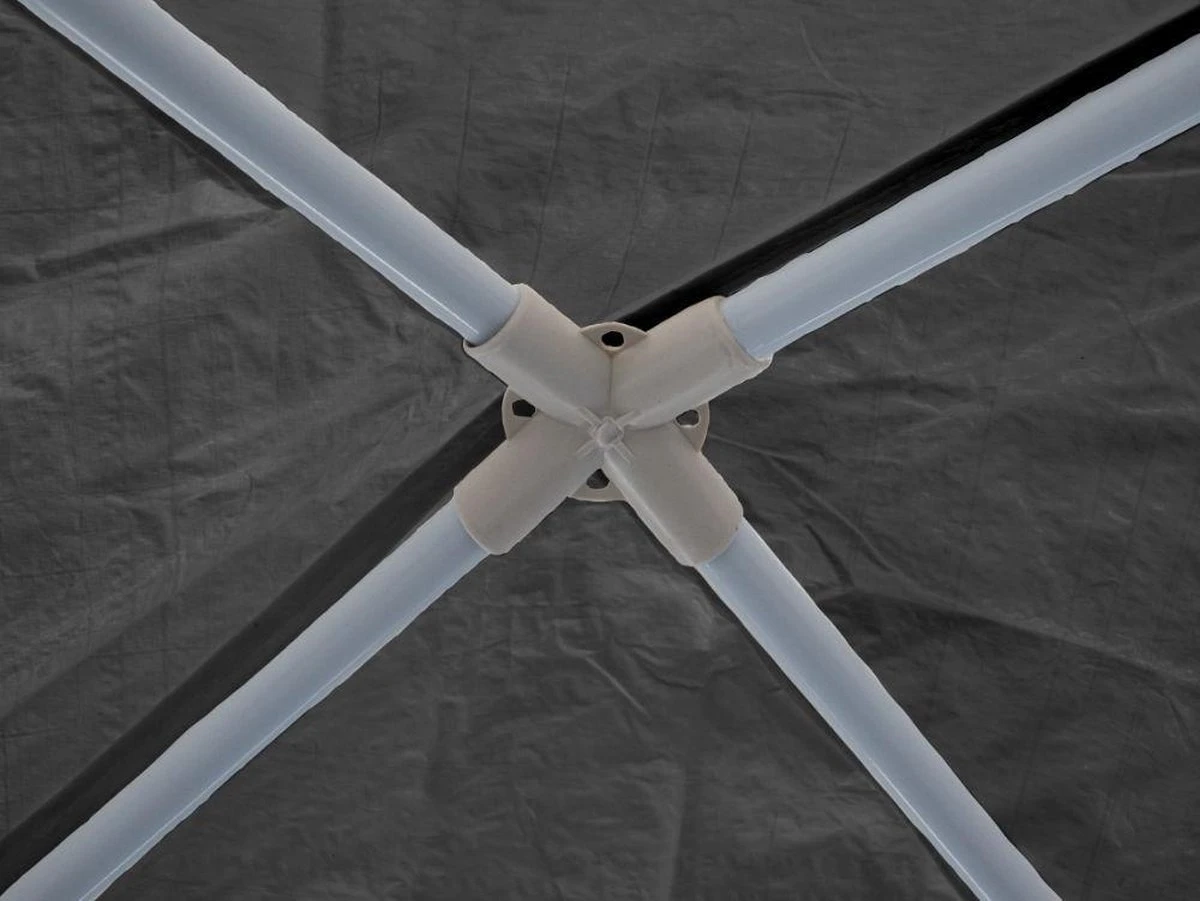 Garden Royal Partytent 3x3m Grijs Met 2 Zijwanden 5 Garden Royal Partytent 3x3m Grijs Met 2 Zijwanden - Afbeelding 5