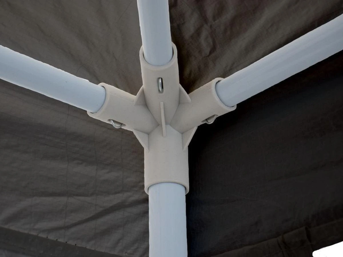 Garden Royal Partytent 3x3m Grijs Met 2 Zijwanden 6 Garden Royal Partytent 3x3m Grijs Met 2 Zijwanden - Afbeelding 6