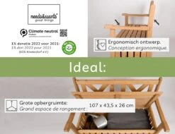 Needs&wants® Houten Tuinbank Met Opbergruimte, 2-zits Kistbank Houten Klassieke Bank Opslag, Grote Tuinopbergbank Van Massief Hout Weerbestendig Voor Buiten Tuin, Balkon, Terras, 115x61x85 Cm, Donker-bruin 11 Needs&wants® Houten Tuinbank Met Opbergruimte, 2-zits Kistbank Houten Klassieke Bank Opslag, Grote Tuinopbergbank Van Massief Hout Weerbestendig Voor Buiten Tuin, Balkon, Terras, 115x61x85 Cm, Donker-bruin -Optimaal Tuinmeubel Winkel 1200x922