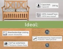 Needs&wants® Houten Tuinbank Met Opbergruimte, 2-zits Kistbank Houten Klassieke Bank Opslag, Grote Tuinopbergbank Van Massief Hout Weerbestendig Voor Buiten Tuin, Balkon, Terras, 115x61x85 Cm, Donker-bruin 16 Needs&wants® Houten Tuinbank Met Opbergruimte, 2-zits Kistbank Houten Klassieke Bank Opslag, Grote Tuinopbergbank Van Massief Hout Weerbestendig Voor Buiten Tuin, Balkon, Terras, 115x61x85 Cm, Donker-bruin -Optimaal Tuinmeubel Winkel 1200x922 3
