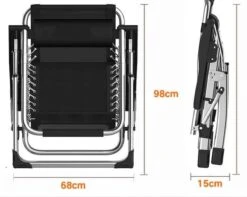 Brulo - Ligstoel Tuin - Ligstoelen - Strandstoel Opvouwbaar - Tuinstoel - Incl Tafel En Hoofdkussen -Optimaal Tuinmeubel Winkel 1200x956