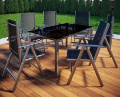 Tuinstoel Standenstoel Aluminium Antraciet 7 Standen Per 2 Stuks -Optimaal Tuinmeubel Winkel 1200x971 1