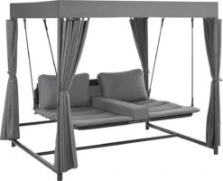 Schommelbank / Ligbank Kassandra - Donkergrijs 35 Schommelbank / Ligbank Kassandra - Donkergrijs -Optimaal Tuinmeubel Winkel 1200x973