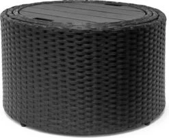 Casaria Polyrattan Zonne-Eiland Ø185cm – Incl. Kussens - Zwart Crème -Optimaal Tuinmeubel Winkel 1200x976 2