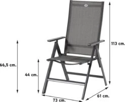 Hartman Aruba Aluminium Tuinstoel - Antraciet Verstelbaar -Optimaal Tuinmeubel Winkel 1200x983