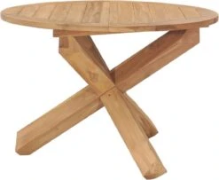 VidaXL Tuintafel Ø110x75 Cm Massief Teakhout -Optimaal Tuinmeubel Winkel 1200x985