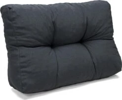 Palletkussen Basic Comfort Rugdeel Halve Pallet Lengte Grijs 60x40x10/20cm