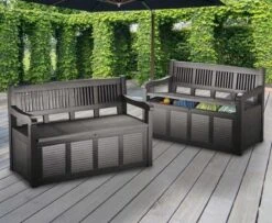 Merkloos Opbergbank Van Kunststof | 130 X 60 Cm | Antraciet 13 Merkloos Opbergbank Van Kunststof | 130 X 60 Cm | Antraciet -Optimaal Tuinmeubel Winkel 1200x988