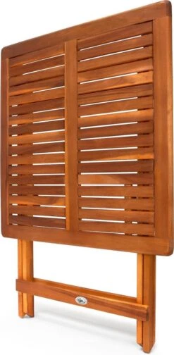 Casaria Bijzettafel Acacia Hout- Inklapbaar - 70x70x73 Cm Bruin 9 Casaria Bijzettafel Acacia Hout- Inklapbaar - 70x70x73 Cm Bruin -Optimaal Tuinmeubel Winkel 588x1200