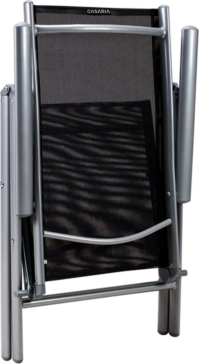 Casaria Alumunium Tuinset Bern - 6 Stoelen + 1 Tafel – Zilver 2 Casaria Alumunium Tuinset Bern - 6 Stoelen + 1 Tafel – Zilver - Afbeelding 2