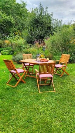 Merkloos Luxe Tuinset 'Sydney' - 5-delig - Acaciahout - FSC Gecertificeerd -Optimaal Tuinmeubel Winkel 675x1200