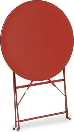 Emilia - Ronde Inklapbare Bistrotafel Ø60cm Van Gepoedercoat Staal – Terra Cotta 10 Emilia - Ronde Inklapbare Bistrotafel Ø60cm Van Gepoedercoat Staal – Terra Cotta -Optimaal Tuinmeubel Winkel 677x1200