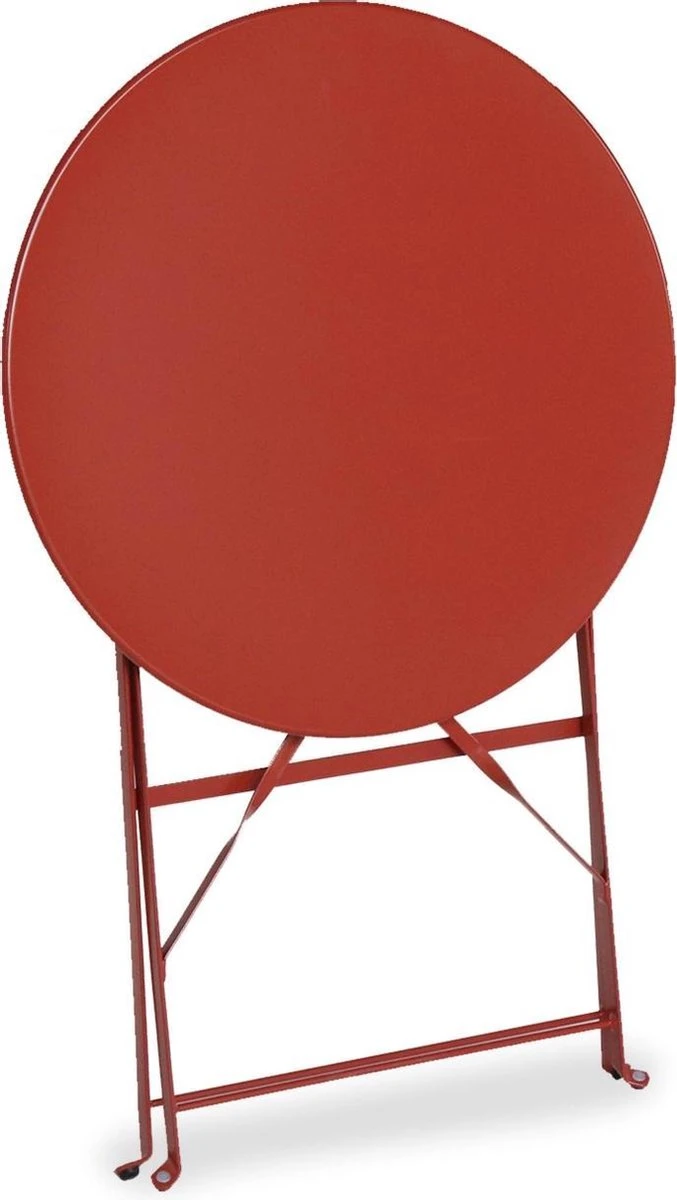 Emilia - Ronde Inklapbare Bistrotafel Ø60cm Van Gepoedercoat Staal – Terra Cotta 5 Emilia - Ronde Inklapbare Bistrotafel Ø60cm Van Gepoedercoat Staal – Terra Cotta - Afbeelding 5