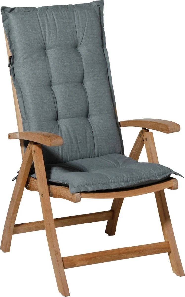 Madison Tuinkussen Hoog Basic 123x50 Cm - Grijs 5 Madison Tuinkussen Hoog Basic 123x50 Cm - Grijs - Afbeelding 5