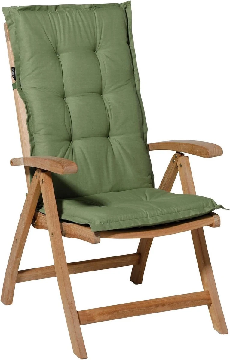 Madison Tuinstoelkussen Hoge Rug Basic Groen 3 Madison Tuinstoelkussen Hoge Rug Basic Groen - Afbeelding 3