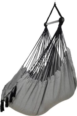 Vita5 XXL Hangstoel | Binnen&Buiten Hangnest | Incl. 2 Kussens En Boekenvak | Volwassenen&Kinderen | Hangmatstoel Tot 225kg | Grijs -Optimaal Tuinmeubel Winkel 801x1200