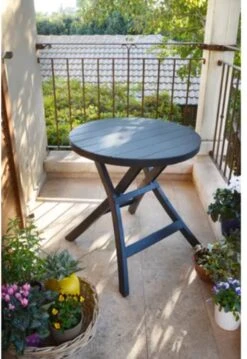 Allibert - Tuintafel - Oregon - Ø 70 Cm - Kunststof - Opklapbaar 8 Allibert - Tuintafel - Oregon - Ø 70 Cm - Kunststof - Opklapbaar -Optimaal Tuinmeubel Winkel 825x1200