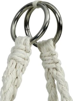 Macramé Hangstoel Beige - Beige Hangstoel - Hangstoel Touw - Hangstoel - Tot 110KG - Eenpersoons Hangstoel - Hang Stoel 1 Persoon - Hangstoel Voor Binnen - Hangstoel Zonder Standaard - Hangstoel Buiten -Optimaal Tuinmeubel Winkel 863x1200