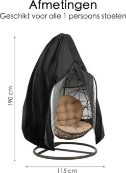 Beschermhoes Hangstoel Egg - Waterproof - Universeel Model - Hoes Van Egg Chair - Waterdichte Beschermer Voor Egg Stoel Met Standaard -Optimaal Tuinmeubel Winkel 877x1200