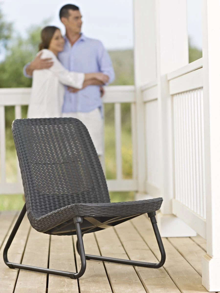 Keter Rio Balkonset - 3 Delig - Grafiet 9 Keter Rio Balkonset - 3 Delig - Grafiet - Afbeelding 9