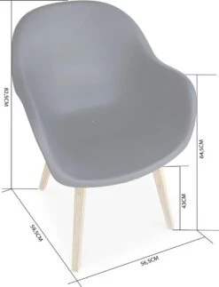 Alice's Garden Kuipstoelen CELEBES - Set Van 4 - Acacia En Kunststof - Grijs 9 Alice's Garden Kuipstoelen CELEBES - Set Van 4 - Acacia En Kunststof - Grijs -Optimaal Tuinmeubel Winkel 918x1200