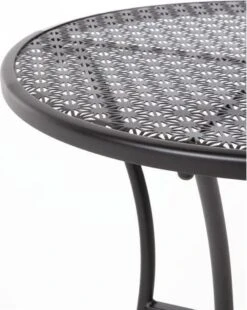 Bolero Ronde Stalen Bistro Tafel Zwart 60cm -Optimaal Tuinmeubel Winkel 957x1200 1